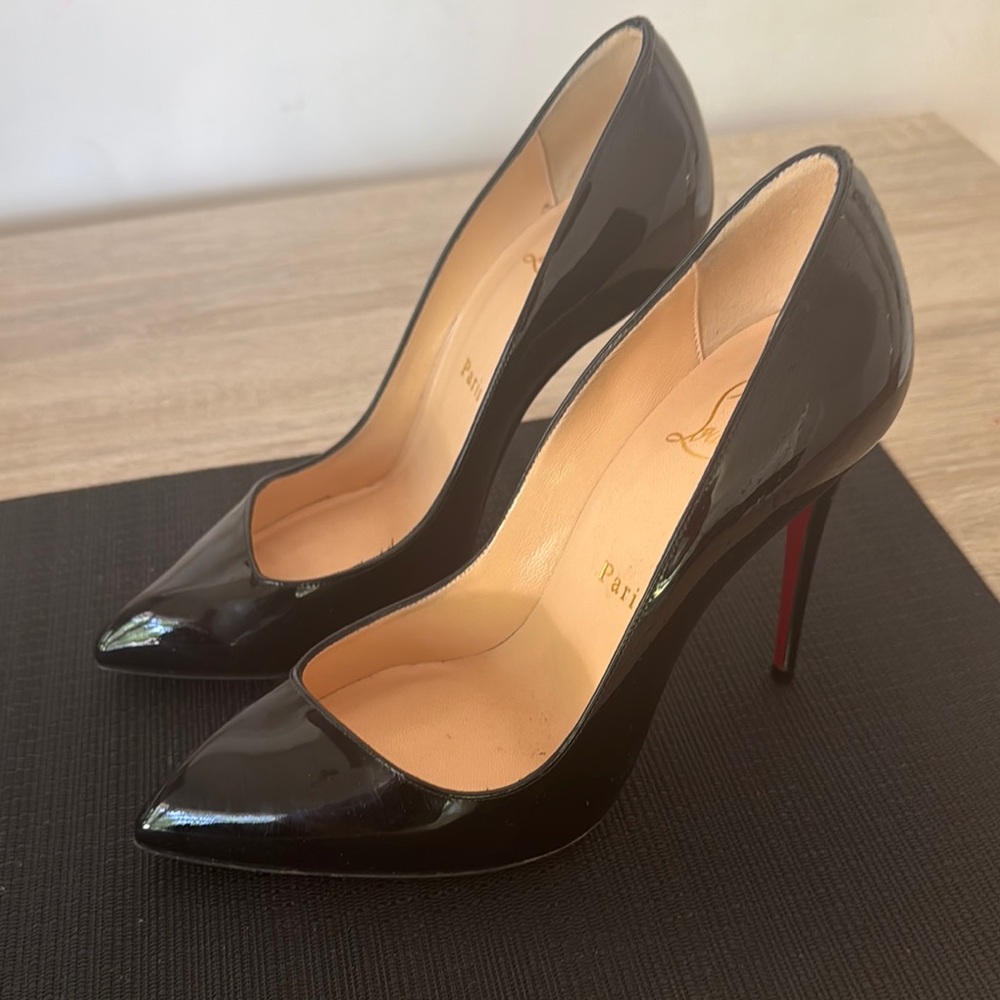 Christian Louboutin Black Patent Leather Pump